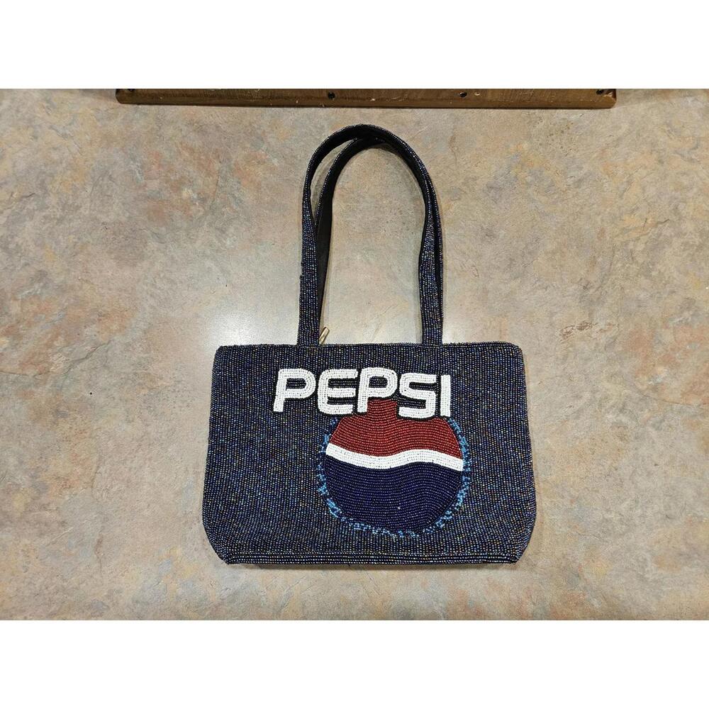 Pepsi beaded tote